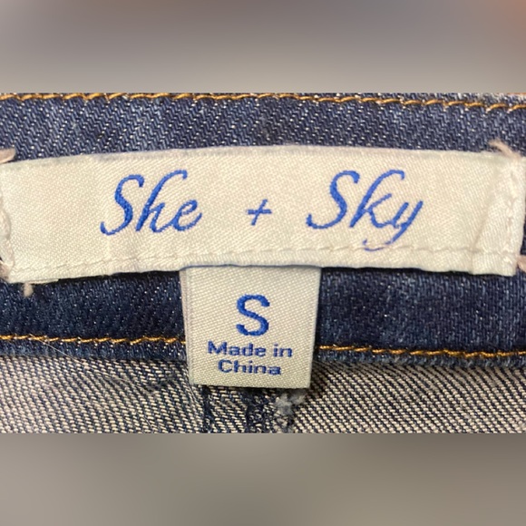 She + Sky Jeans, sz Small - Picture 3 of 4